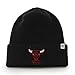47 brand Chicago Bulls Black Windy City Beanie Hat - NBA Cuffed Knit Toque Cap