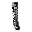 5 3/4 Inch Sexy Gothic Knee High Boot Buckled Detail Platform High Heel With Side Zip Size: 6