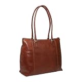 Tony Perotti Florence 17 Laptop Tote (Cognac)