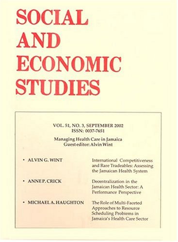 Social and Economic Studies - Jamaica $75.00 ($18.75/issue)