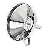 Norpro 5 1/2-Inch Stainless Steel Funnel with Detachable Strainer