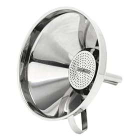 Norpro 5 1/2-Inch Stainless Steel Funnel with Detachable Strainer