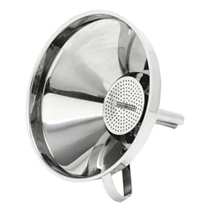 Norpro 5 1/2-Inch Stainless Steel Funnel with Detachable Strainer