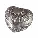 Heart Shaped Pewter Jewelry Box
