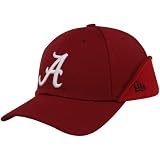 New Era Alabama Crimson Tide Crimson 39THIRTY Down Flap Stretch Fit Hat