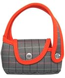 Gray Square Universal Cellular Phone & MP3 Carrying Tote Bag ~ Fit Most Slim Flip Phone by Motorola, Samsung, Sony Ericsson, LG, Kyocera, Nokia, T-mobile, Apple ~ Design CHTOE006