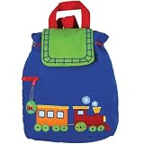 Stephen Joseph Boys 2-7 Train Quilted Backpack,Royal Blue,One Size