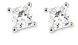 Platinum, Princess-Cut, Diamond 4-Prong Stud Earrings (1 1/2 cttw, G-H Color, VS2 Clarity) Platinum, Princess-Cut, Diamond 4-Prong Stud Earrings (1 1/2 cttw, G-H Color, VS2 Clarity)