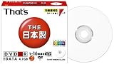 ���z�U�d That's DVD-R�f�[�^�p 16�{�� 10���X�����P�[�X �v�����^�u�� �� DR-47WPY10SN