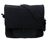 9558 Black Vintage Paratrooper Bag