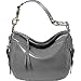 Coach Patent Zoe Hobo Handbag in Petrol Gray 12735