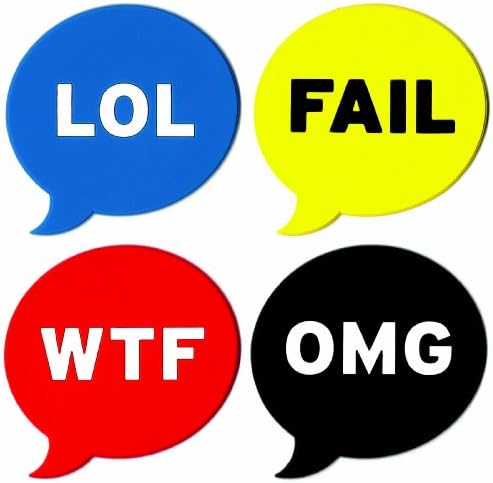 Chat Coasters - Set of 4 - High Quality Rubber Coaster - Resistent - Flexible