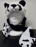 Cartoon Animal Panda Hat with Paws Plush Soft Warm Cap Hat