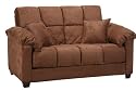 Handy Living Madrid Convert-A-Couch Twin Sleeper - Microfiber Dark Brown MDR1-L1-AAA89