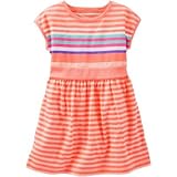 OSHKOSH(オシュコシュ) ネオンストライプドレス オレンジ ワンピース 3歳【並行輸入】