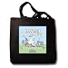 Matthew 23 01-12 a confused rabbit - Black Tote Bag 14w X 14h X 3d