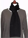 Pure Cashmere Scarf In Black For Man