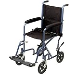 Drive Medical Economy Transport Chair, Blue