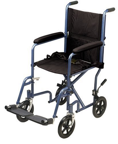 Drive Medical Economy Transport Chair, 17 Inch