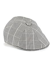 Pure Cotton Check Flat Cap