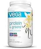 Vega Protein and Greens, Vanilla, Tub, 26.8 Ounce