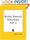 British Masonic Miscellany, Part 4