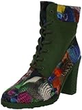 Desigual ANKLE BOOT CAQUIS 27AS325, Damen Fashion Halbstiefel & Stiefeletten, Grün  (Azul Gaultier 5077), EU 38