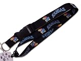 Kansas Jayhawks Clip Lanyard Keychain Id Holder Ticket - Black