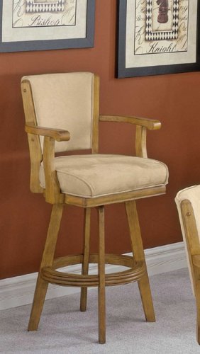 Hillsdale Furniture - Classic Oak Swivel Game Stool - 62639 - Free Shipping