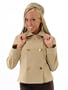 Double Breasted Jacket Nautical Buttons Stretch Washable Size 10