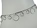 Tapp Collections Anklet Bracelet Fashion Jewelry - Silver Tone Loops