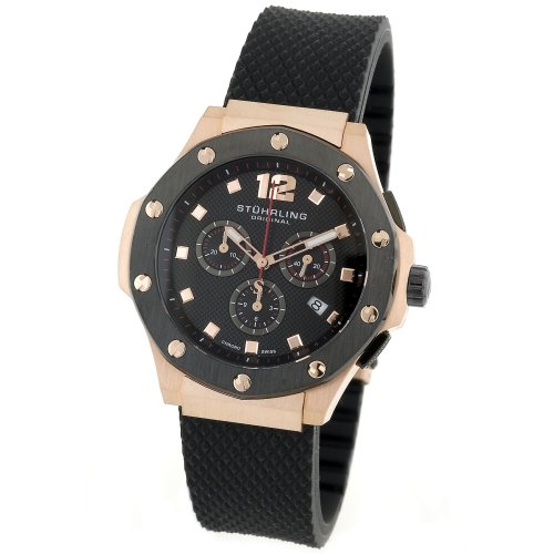 41HYfSb3BpL Stuhrling Original Mens Sports Series Apocalypse Swiss Chronograph