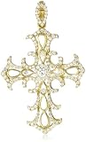 Katie Decker "Gothic" 18k 50 mm Diamond Cross Pendant