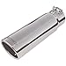 Flowmaster 15363 Exhaust Tip - 3.50 in. Rolled Angle Polished SS Fits 3.00 in. Tubing - clamp on
