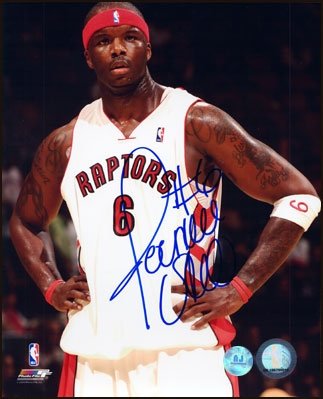 Jermaine O''Neal Toronto Raptors Autographed/Hand Signed 11X14 Photo