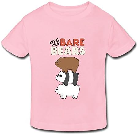 Toddler Kids We Bare Bears Little Boy's Girl's T Shirts Pink Size 3 Toddler