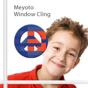 Peace Symbol Magnet of Orange and Blue College Colors by MEYOTO LLC