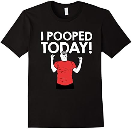 Men's I Pooped Today Large Black