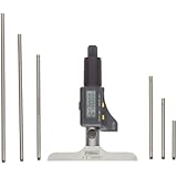 Fowler 54-225-456 IP54 Absolute Electronic Depth Micrometer, 0-6" Measuring Range, 0.00005"/.001mm Resolution, 0.00016" Accuracy, 0.176" Rod Diameter