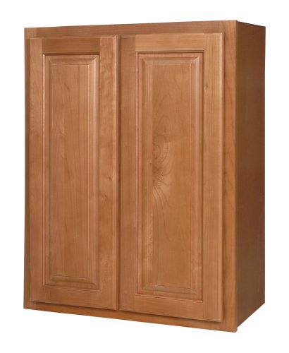 All Wood Cabinetry W2430-WCN 24-Inch Wide by 30-Inch High, Factory Assembled – Ready to Install All Wood Kitchen Cabinet, Westport Cinnamon Maple