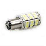 Automotive Brake Light Bayonet with Dual Contact Offset Pins 1157 BAY15D 3.8 Watt 36 LED 160 Lumen 12 V Replacement Bulb By Ledwholesalers Bright red, 1465DRD