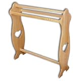 Quilt Rack-medium-w/heart-oak
