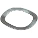 Wave Washers, High Carbon Steel, 3 Waves, Inch, 0.35" ID, 0.492" OD, 0.007" Thick, 0.02" Compressed Height, 3lbs Load, (Pack of 10)