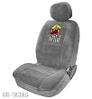 Light Grey Sweet Wild Cherry Cherries Car Truck SUV Lowback Seat Cover w/ Headrest Covers Pair