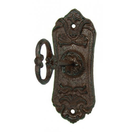 Wall Hook - Skeleton Key Cast Iron Coat Hook & Key Rack (1)