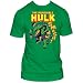 Search : The Incredible Hulk Smash! Adult T-Shirt In Kelly Green