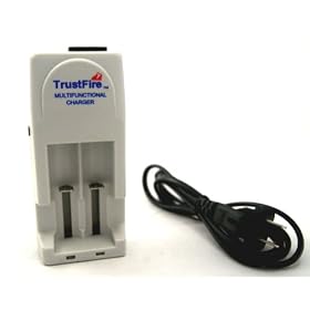Trustfire Multifunctional Universal Lithium Ion Rechargeable Battery Charger for CR123A, 16340, 14500, 10400, or 18650