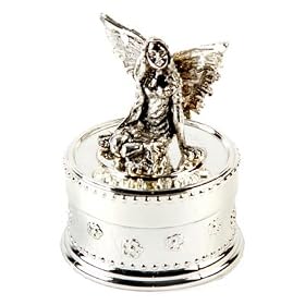 Baby Christening Gift. Silverplated Tooth Fairy Trinket Box
