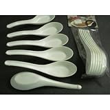 Disposable Chinese Soup Spoons, Pkg. of 6 #P9013