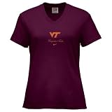 Nike Virginia Tech Hokies Maroon Ladies Classic Logo T-shirt